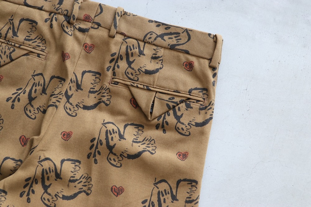 Sasquatchfabrix.(��������å��ե��֥�å���)��SEMI FLARE SLACKS "OLIVE BRANCH" "