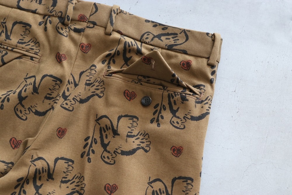 Sasquatchfabrix.(��������å��ե��֥�å���)��SEMI FLARE SLACKS "OLIVE BRANCH" "