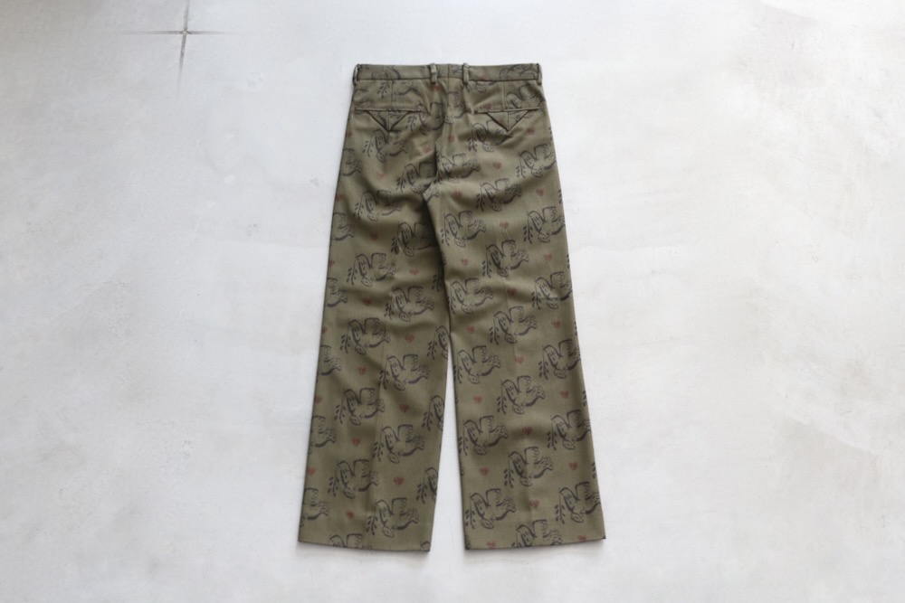 Sasquatchfabrix.(åե֥å)SEMI FLARE SLACKS "OLIVE BRANCH" "