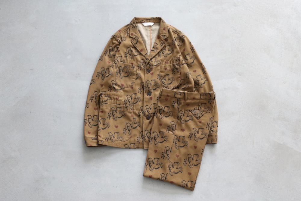 Sasquatchfabrix.(��������å��ե��֥�å���)��SEMI FLARE SLACKS "OLIVE BRANCH" "