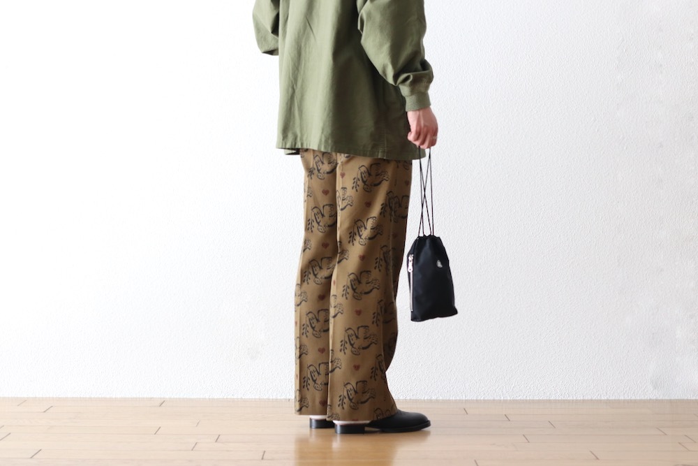 Sasquatchfabrix.(åե֥å)SEMI FLARE SLACKS "OLIVE BRANCH" "