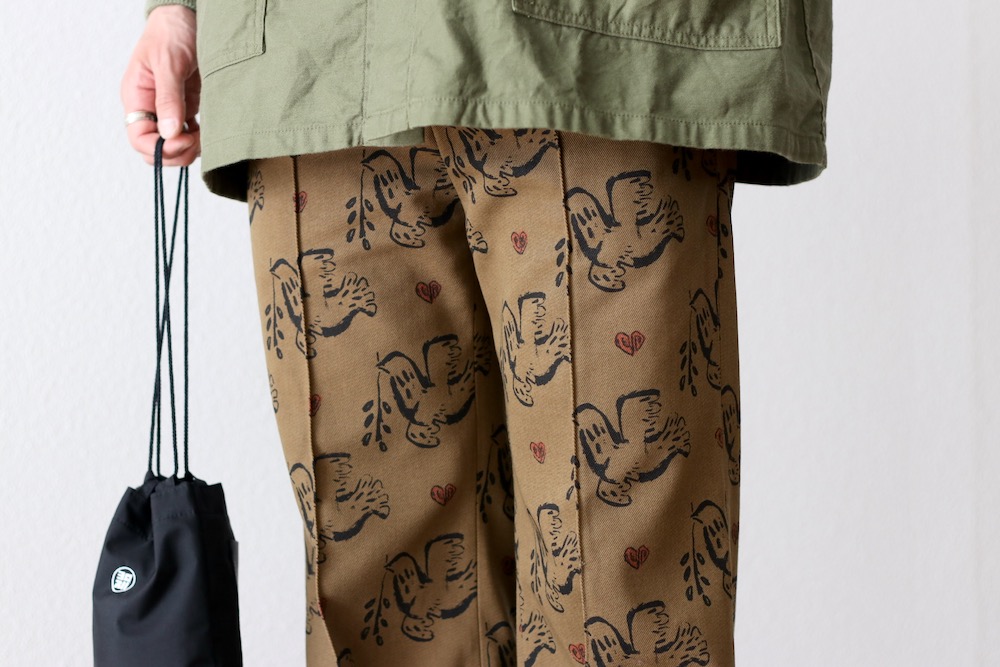 Sasquatchfabrix.(åե֥å)SEMI FLARE SLACKS "OLIVE BRANCH" "