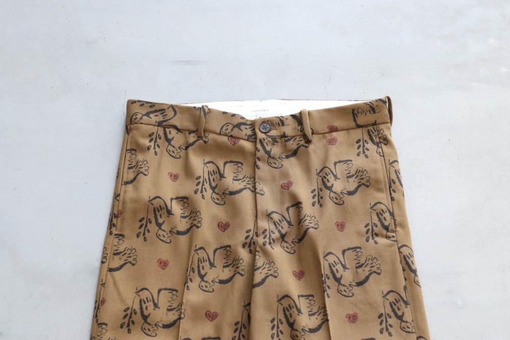 Sasquatchfabrix.(��������å��ե��֥�å���)��SEMI FLARE SLACKS "OLIVE BRANCH" "