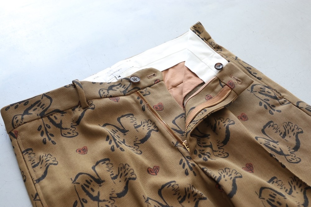 Sasquatchfabrix.(��������å��ե��֥�å���)��SEMI FLARE SLACKS "OLIVE BRANCH" "