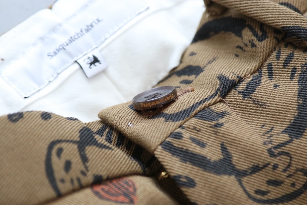Sasquatchfabrix.(��������å��ե��֥�å���)��SEMI FLARE SLACKS "OLIVE BRANCH" "