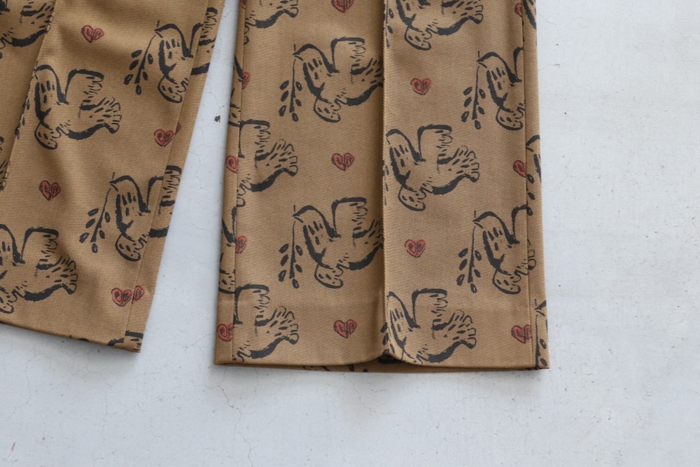 Sasquatchfabrix.(��������å��ե��֥�å���)��SEMI FLARE SLACKS "OLIVE BRANCH" "