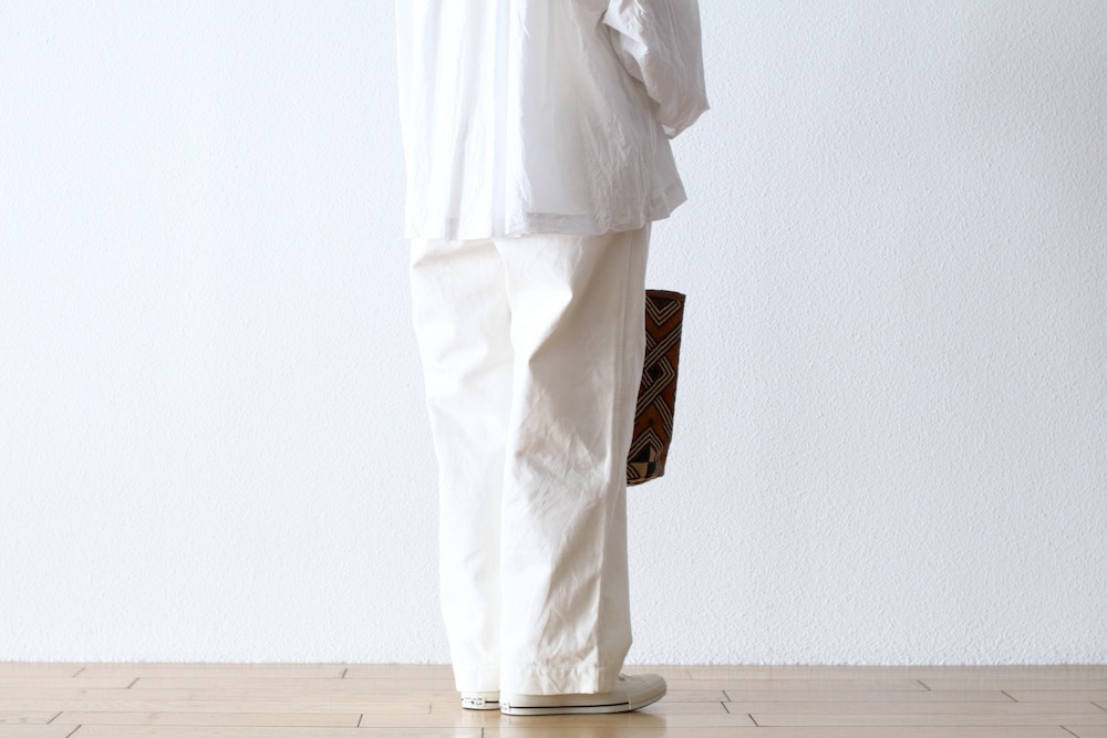 ��WOMEN'S��TOUJOURS�ʥȥ����塼�ˡ�Easy Field Trousers -13OZ. COTTON DENIM CLOTH (WHITE)-��