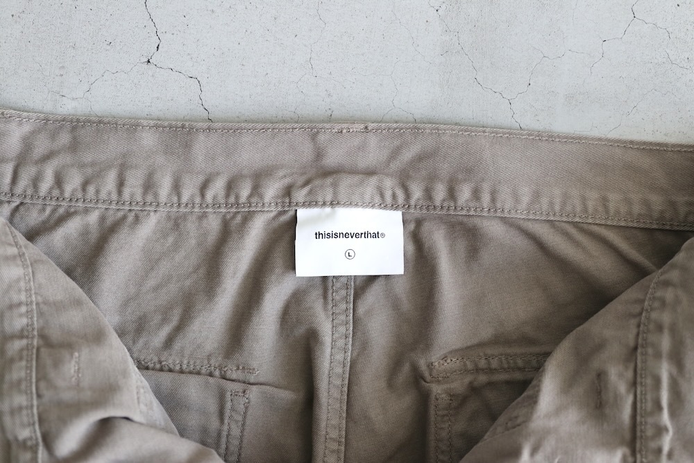 [10% > 30%OFF] thisisneverthat (�ǥ��� ���� �ͥС����å�) "Paneled Overdyed Pant"