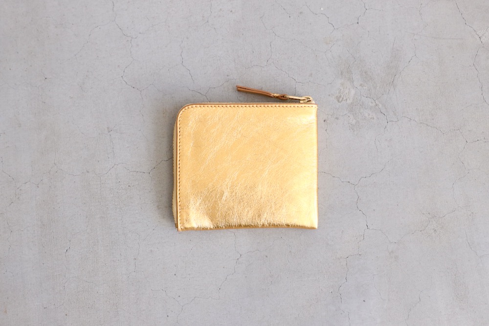 ں١Wallet COMME des GARCONS (å ǥ륽) "LZIP - GOLD LEATHER- 8Z-B031-051"