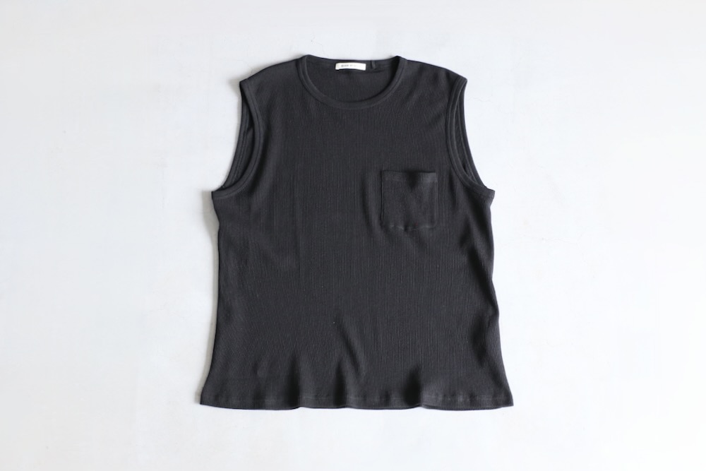 SEVEN BY SEVEN (֥Х֥) "WRAP AROUND SLEEVELESS TEE - Recycle supima waffle -"