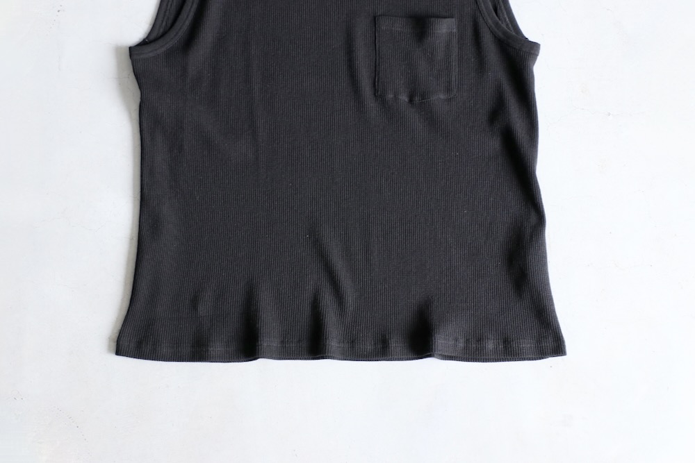 SEVEN BY SEVEN (֥Х֥) "WRAP AROUND SLEEVELESS TEE - Recycle supima waffle -"