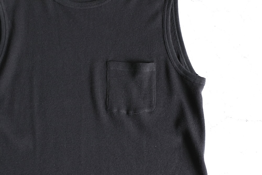 SEVEN BY SEVEN (֥Х֥) "WRAP AROUND SLEEVELESS TEE - Recycle supima waffle -"