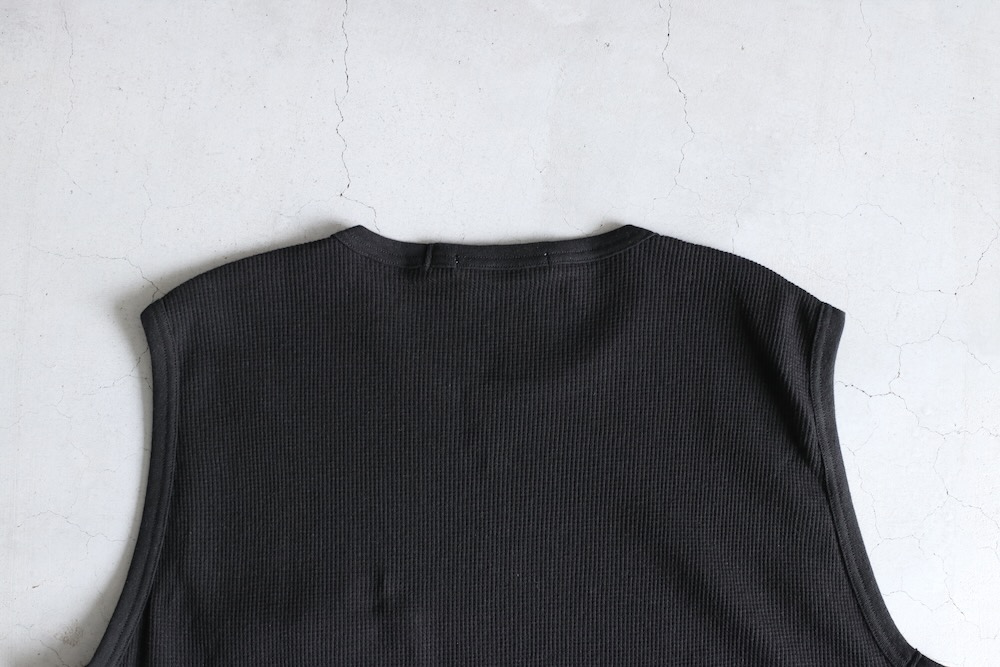 SEVEN BY SEVEN (֥Х֥) "WRAP AROUND SLEEVELESS TEE - Recycle supima waffle -"