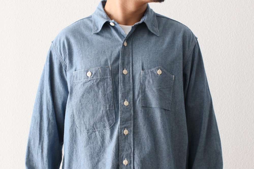 Engineered Garments (���󥸥˥����ɥ�������) "Work Shirt - 4.5oz Cotton Chambray"