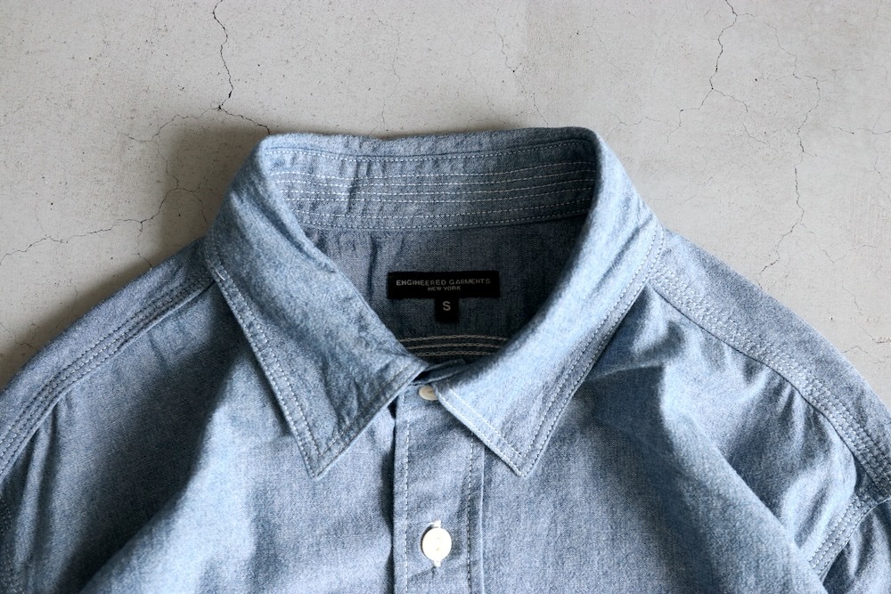 Engineered Garments (���󥸥˥����ɥ�������) "Work Shirt - 4.5oz Cotton Chambray"