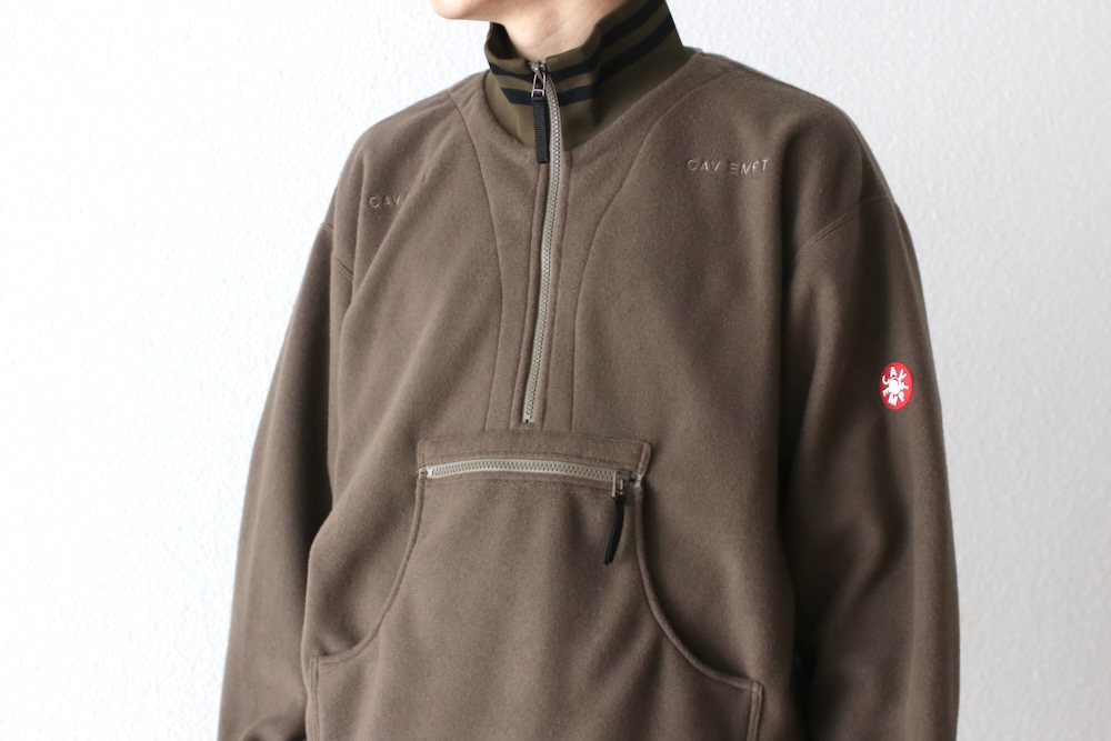 c.e cavempt フリース ハーフジップ プルオーバー C.E - Fleece Half Zip Up Khaki | ALTERFATE