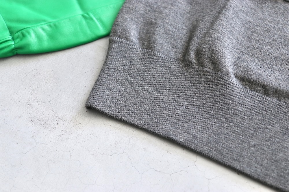 �� 20%Off coupon�о� ��ssstein(���奿����) "LEATHER SLEEVES HIGH COUNT KNIT CARDIGAN"