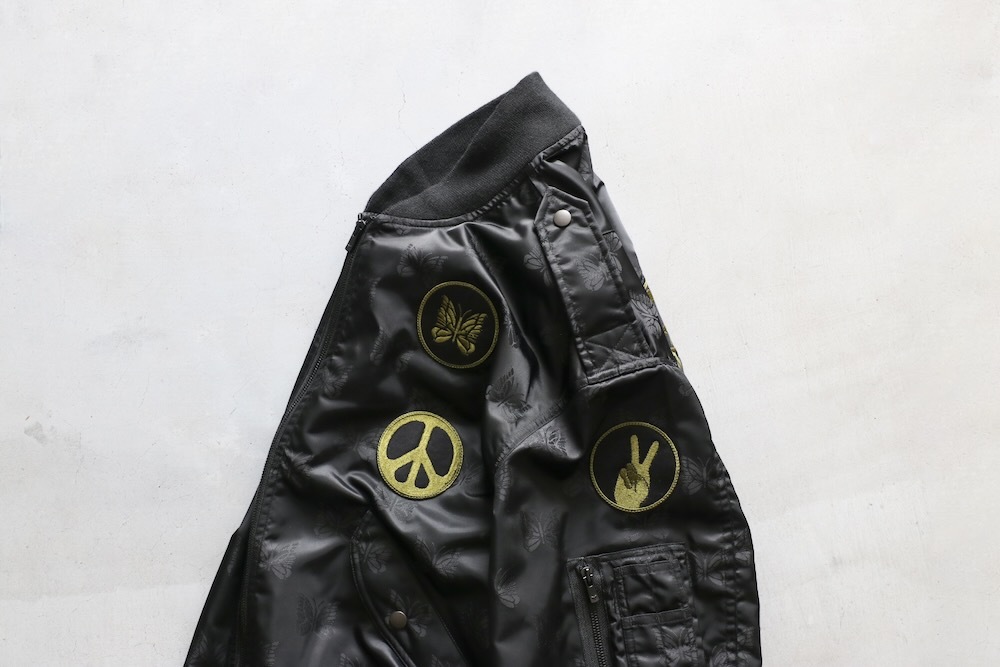 needles Lined Boa Jacket  ニードルス B.B. JACKET - W/N MULTI PATTERN JQ. / Charcoal | Needles