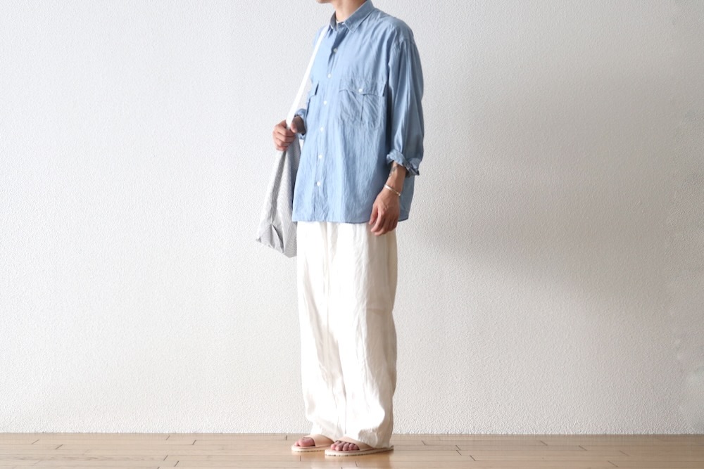 ポータークラシック　ROLL UP CHAMBRAY SHIRT Porter Classic(ポータークラシック) 