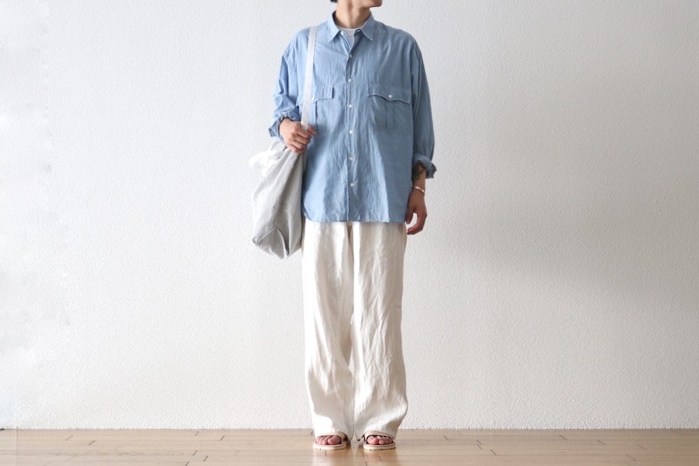 Porter Classic(�ݡ��������饷�å�) "ROLL UP CHAMBRAY SHIRT"