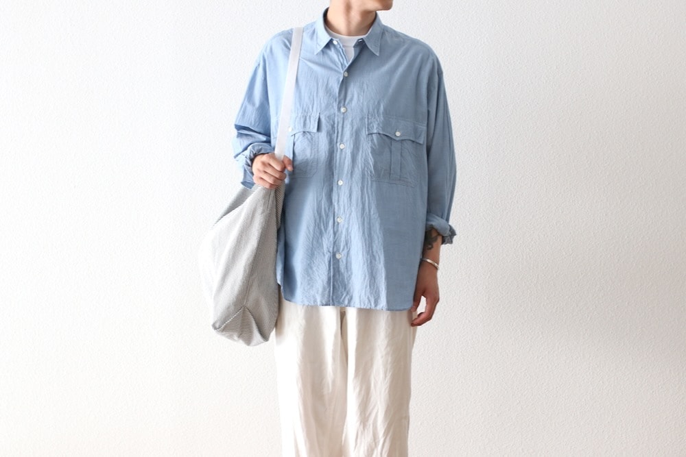 Porter Classic(�ݡ��������饷�å�) "ROLL UP CHAMBRAY SHIRT"