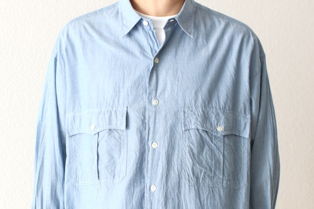 Porter Classic(�ݡ��������饷�å�) "ROLL UP CHAMBRAY SHIRT"