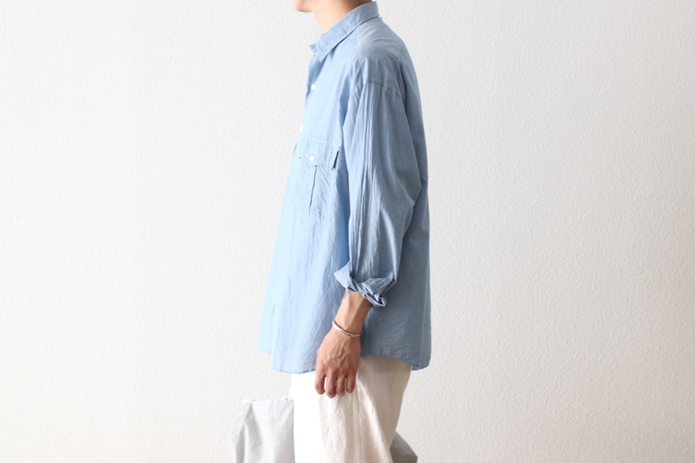 Porter Classic(�ݡ��������饷�å�) "ROLL UP CHAMBRAY SHIRT"
