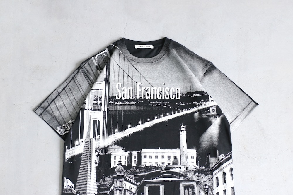 SEVEN BY SEVEN (���֥�Х����֥�) "PRINTED SOUVENIR TEE - San Francisco Collage -"