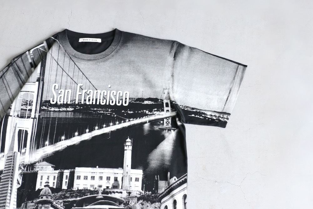 SEVEN BY SEVEN (���֥�Х����֥�) "PRINTED SOUVENIR TEE - San Francisco Collage -"