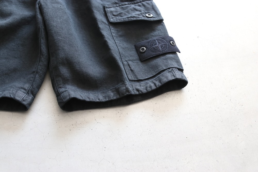 STONE ISLAND(ȡ󥢥 ) "STONE ISLAND GHOST PIECE DIAGONAL LINEN BERMUDA REGULAR GHOST"