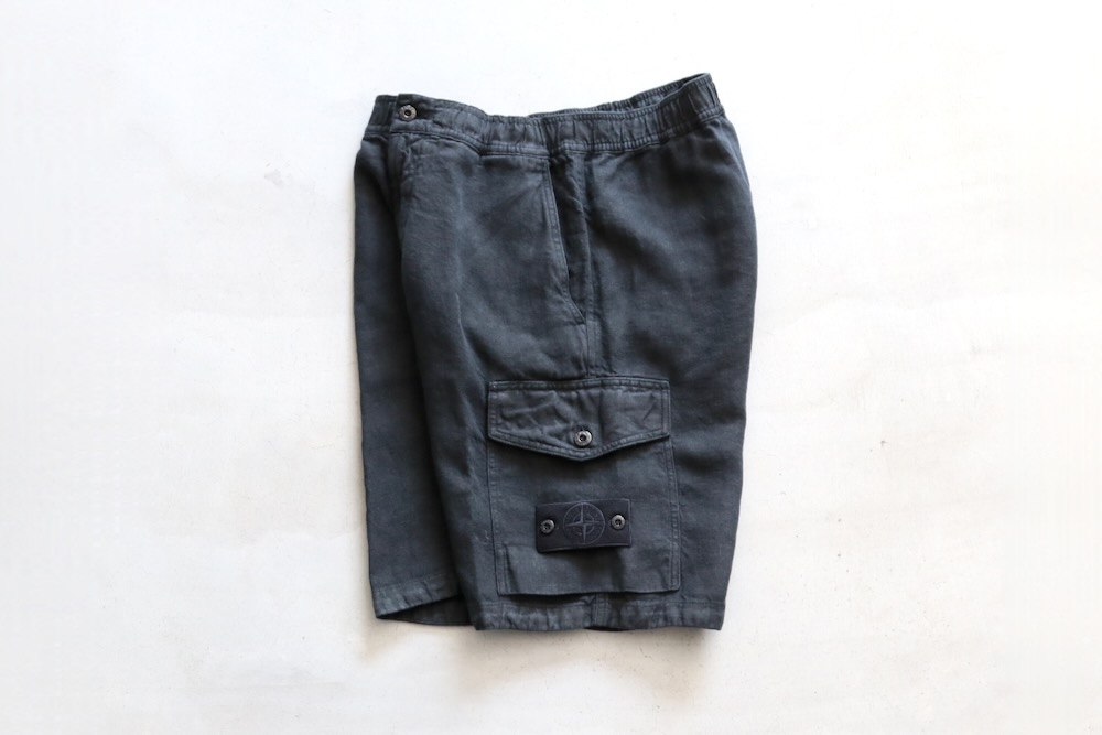 STONE ISLAND(ȡ󥢥 ) "STONE ISLAND GHOST PIECE DIAGONAL LINEN BERMUDA REGULAR GHOST"