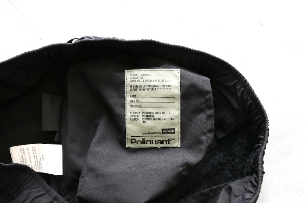 ��limited��WILDTHINGS �� Poliquant(�磻��ɥ��󥰥� �� �ݥꥯ�����) "WILDTHINGS | Poliquant THE ECWCS DEFORMED QUILTING TRACK PANTS / CORDURA Fabric AND POLARTEC"