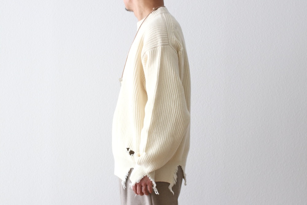 ssstein(奿) "MILLED DAMAGE KNIT LS"