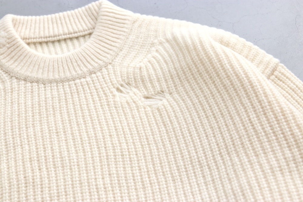 ssstein(奿) "MILLED DAMAGE KNIT LS"