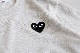 ��unisex��PLAY COMME des GARCONS(�ץ쥤 ���� �� ����륽��) "T-SHIRT BLACK EMBLEM BLACK HEART - AX-T076-051-"