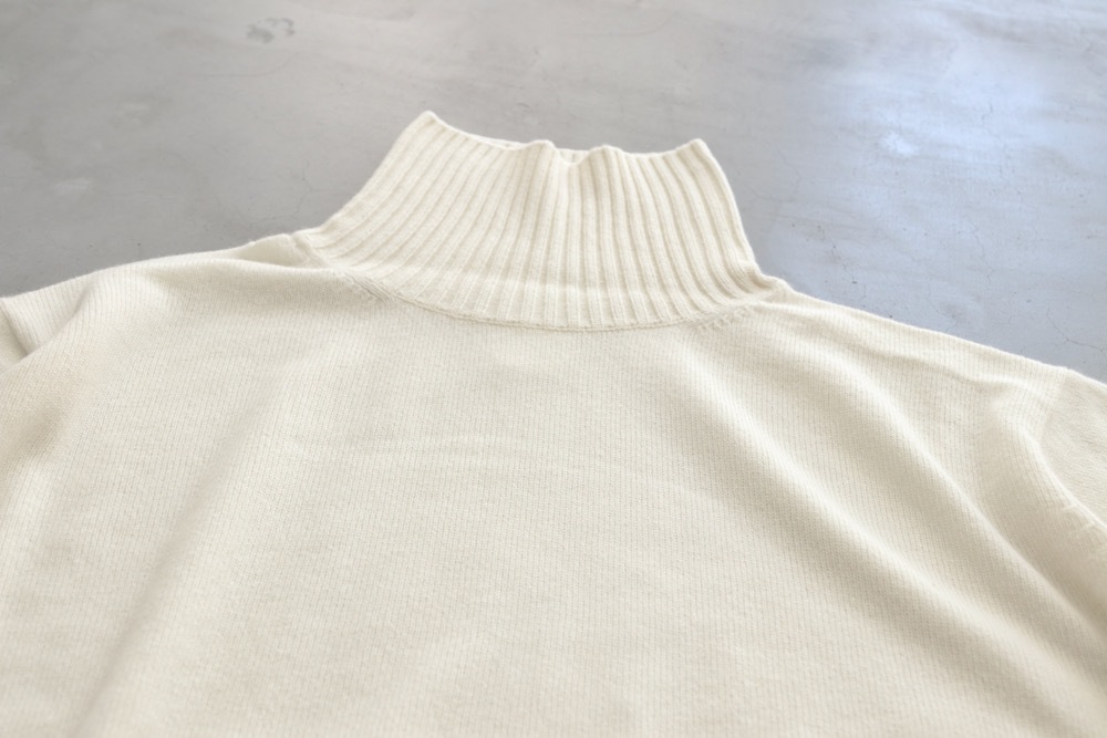 WOMEN'STOUJOURSʥȥ塼ˡTurtle Neck Side Slit Big Pullover - EXTRA FINE MERINO WOOL*CASHMERE KNIT