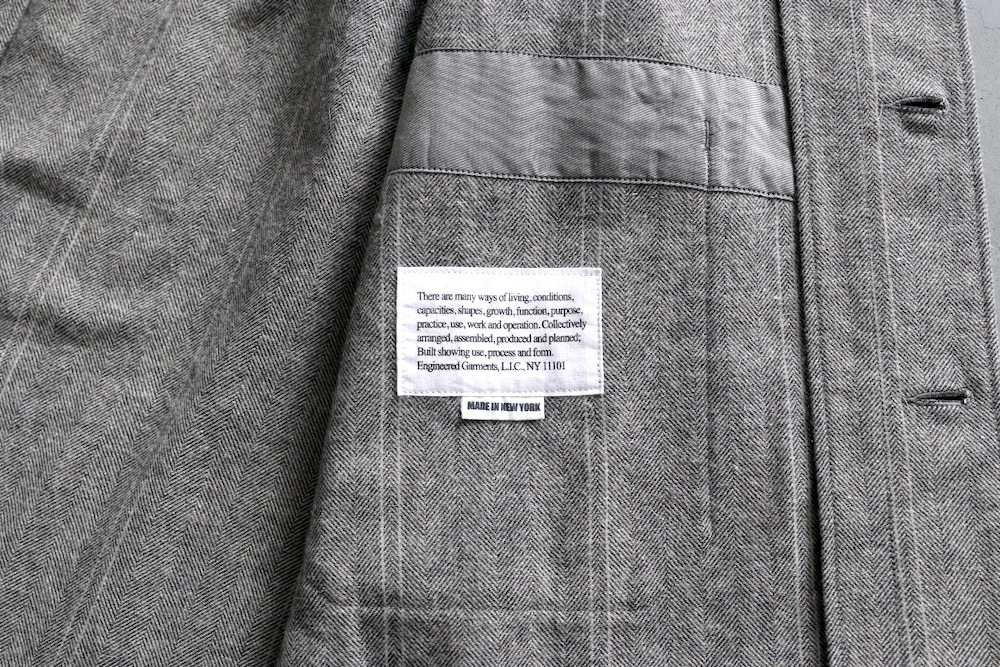 Engineered Garments (���󥸥˥����ɥ�������) "Dayton Long Shirt - Wool Striped HB"