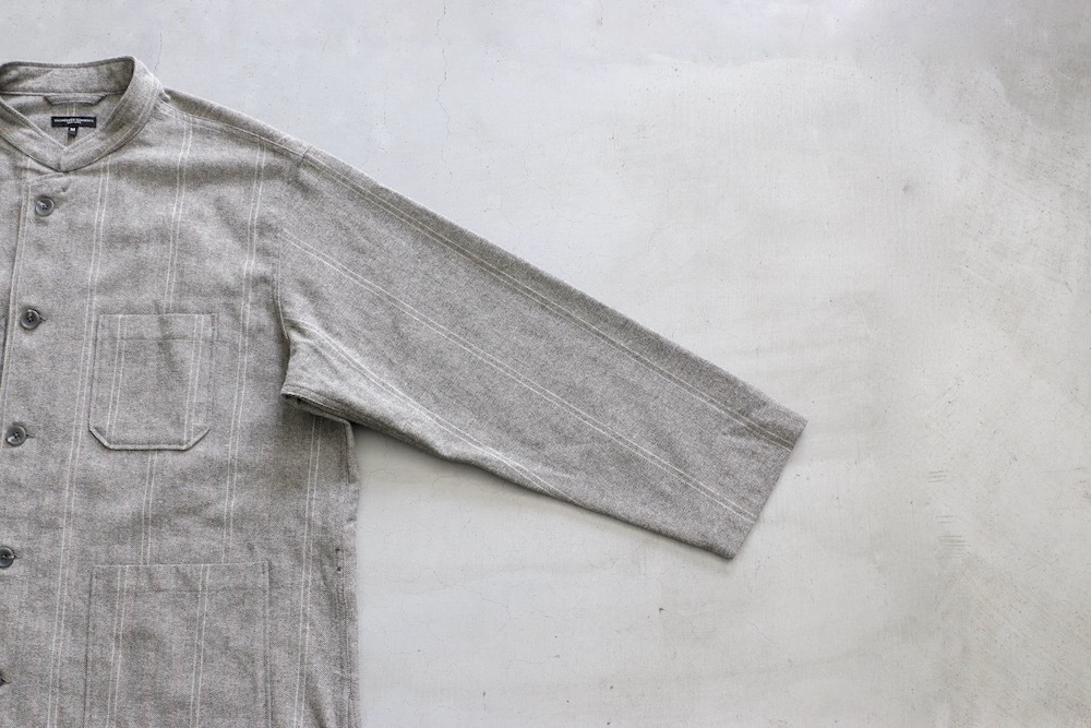Engineered Garments (���󥸥˥����ɥ�������) "Dayton Long Shirt - Wool Striped HB"