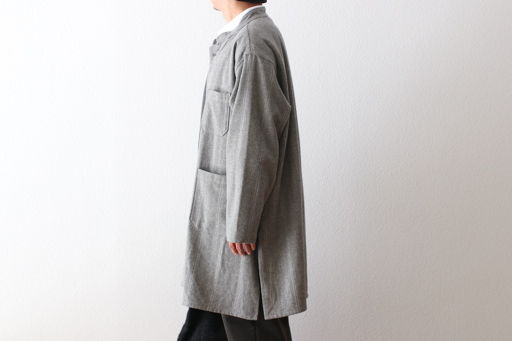 Engineered Garments (���󥸥˥����ɥ�������) "Dayton Long Shirt - Wool Striped HB"