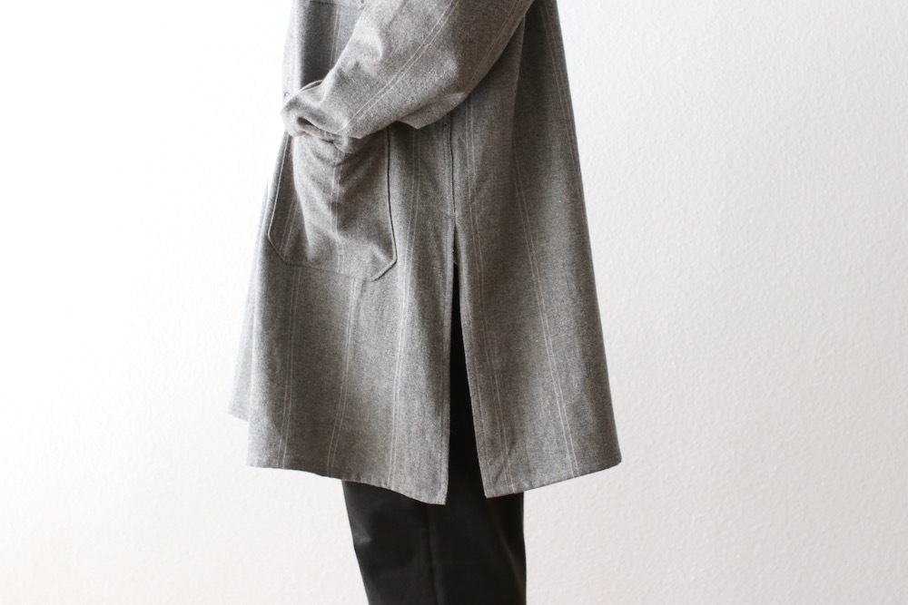 Engineered Garments (���󥸥˥����ɥ�������) "Dayton Long Shirt - Wool Striped HB"