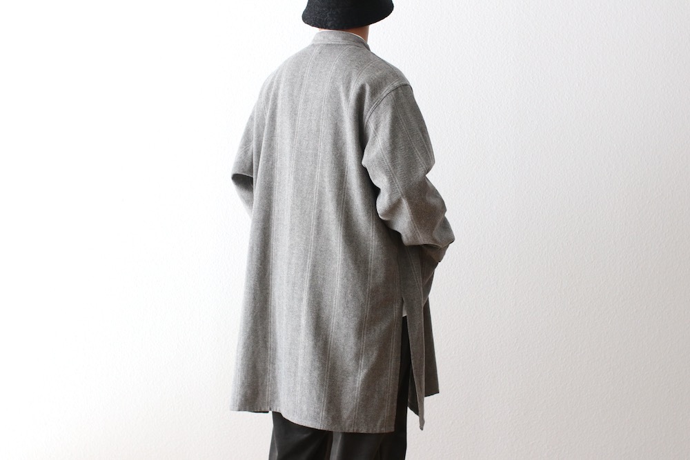 Engineered Garments (���󥸥˥����ɥ�������) "Dayton Long Shirt - Wool Striped HB"