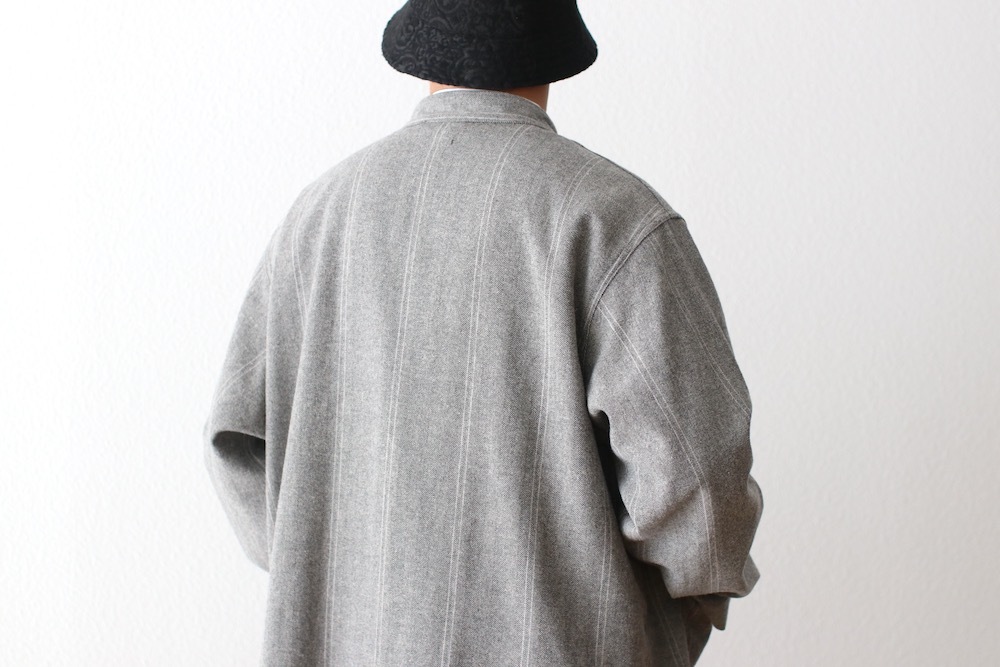Engineered Garments (���󥸥˥����ɥ�������) "Dayton Long Shirt - Wool Striped HB"