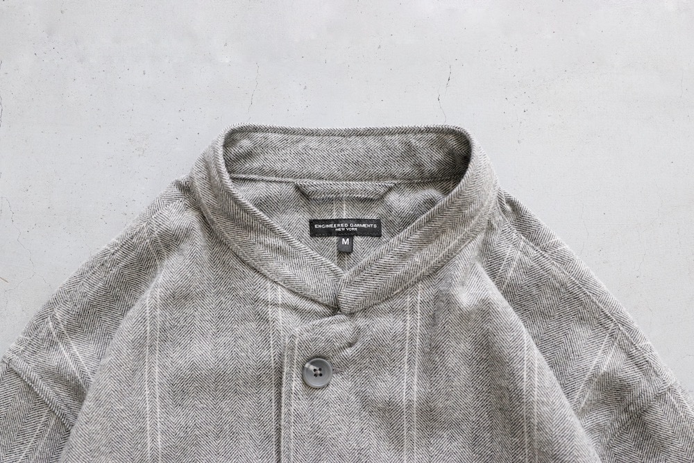 Engineered Garments (���󥸥˥����ɥ�������) "Dayton Long Shirt - Wool Striped HB"
