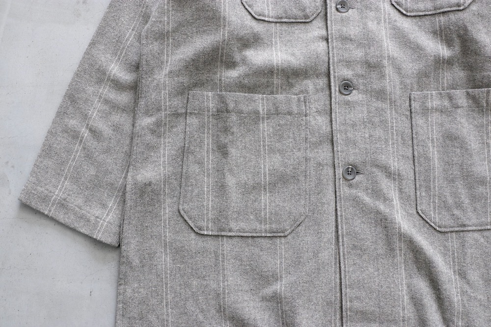 Engineered Garments (���󥸥˥����ɥ�������) "Dayton Long Shirt - Wool Striped HB"