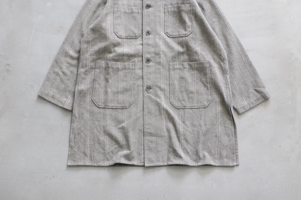 Engineered Garments (���󥸥˥����ɥ�������) "Dayton Long Shirt - Wool Striped HB"