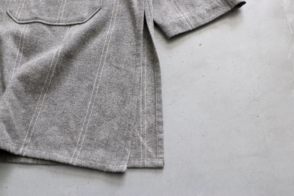 Engineered Garments (���󥸥˥����ɥ�������) "Dayton Long Shirt - Wool Striped HB"