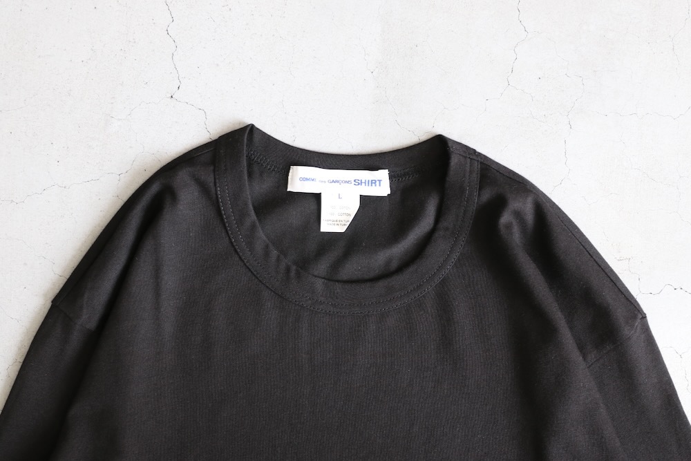 COMME des GARCONS SHIRT(  륽 ) "cotton jersey plain with FOREVER Printed L/S TEE FZ-T003-051"