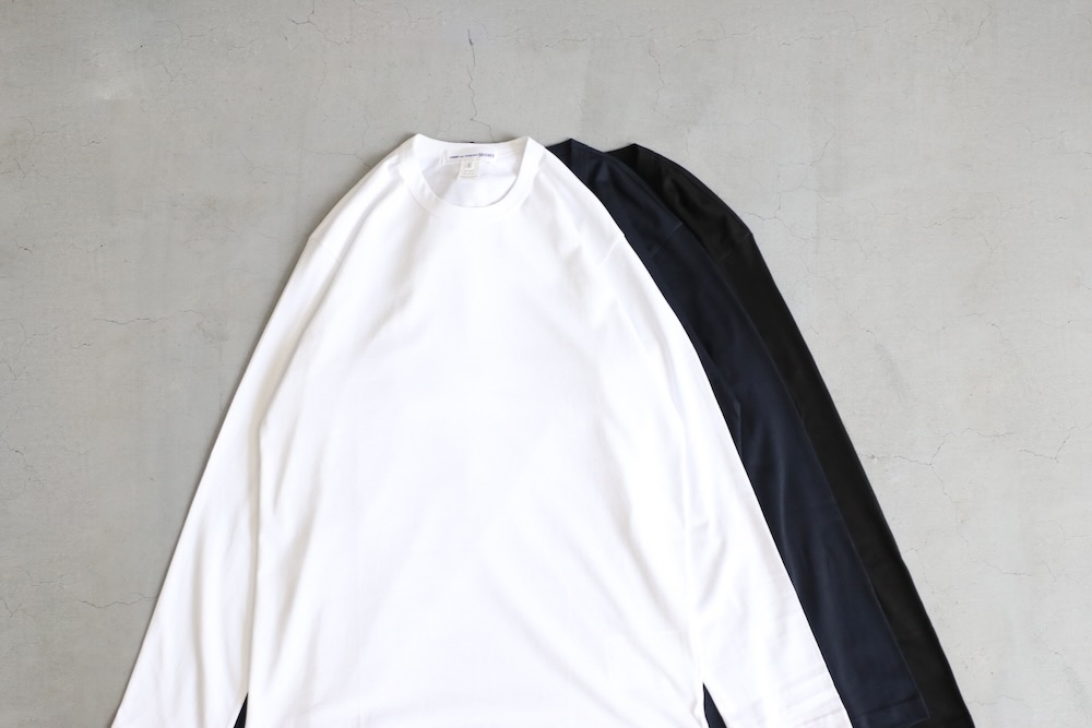 COMME des GARCONS SHIRT(  륽 ) "cotton jersey plain with FOREVER Printed L/S TEE FZ-T003-051"