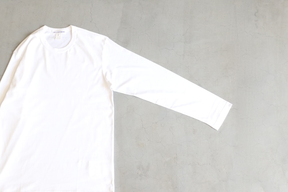 COMME des GARCONS SHIRT(  륽 ) "cotton jersey plain with FOREVER Printed L/S TEE FZ-T003-051"