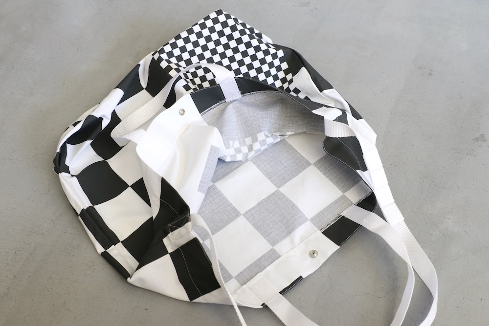 Engineered Garments (���󥸥˥����ɥ�������) "Carry All Tote - Checker Print Cotton Ripstop - "